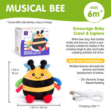 Load image into Gallery viewer, Musical Dancing Bee Toy
