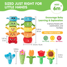 Load image into Gallery viewer, Plush Flower Garden Stacking &amp; Sorting Toy
