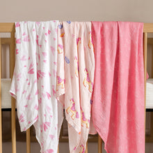 Load image into Gallery viewer, Muslin Swaddle Blankets Bamboo - 4 Types
