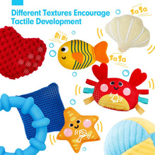 Load image into Gallery viewer, Squeaky Crinkle Rattle Octopus Hanging Toys
