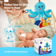 Load image into Gallery viewer, Squeaky Crinkle Rattle Octopus Hanging Toys
