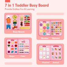 Load image into Gallery viewer, Busy Board Toddlers Travel Toys-Pink
