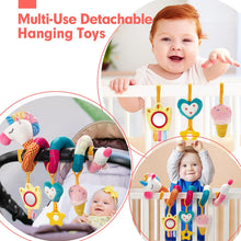 Load image into Gallery viewer, Unicorns Stroller Car Seat Toys for 0-6 Months
