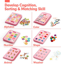 Load image into Gallery viewer, Busy Board Toddlers Travel Toys-Pink

