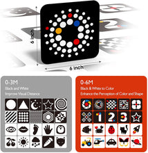 Load image into Gallery viewer, Baby Flash Cards Visual Stimulation Cards
