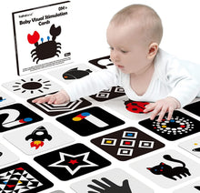 Load image into Gallery viewer, Baby Flash Cards Visual Stimulation Cards
