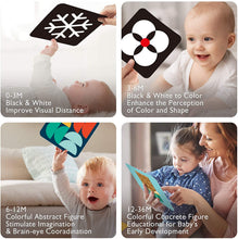 Load image into Gallery viewer, Baby Flash Cards Visual Stimulation Cards - Hahaland
