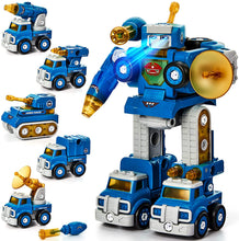 Load image into Gallery viewer, Take apart transform robot toys for boys girls
