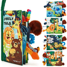 Load image into Gallery viewer, Baby First Cloth Books Jungly Tails &amp; Marine Life
