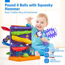 Load image into Gallery viewer, Pound Balls Car Ramp Race Track Toddler Toys
