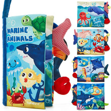 Load image into Gallery viewer, Baby First Cloth Books Jungly Tails &amp; Marine Life
